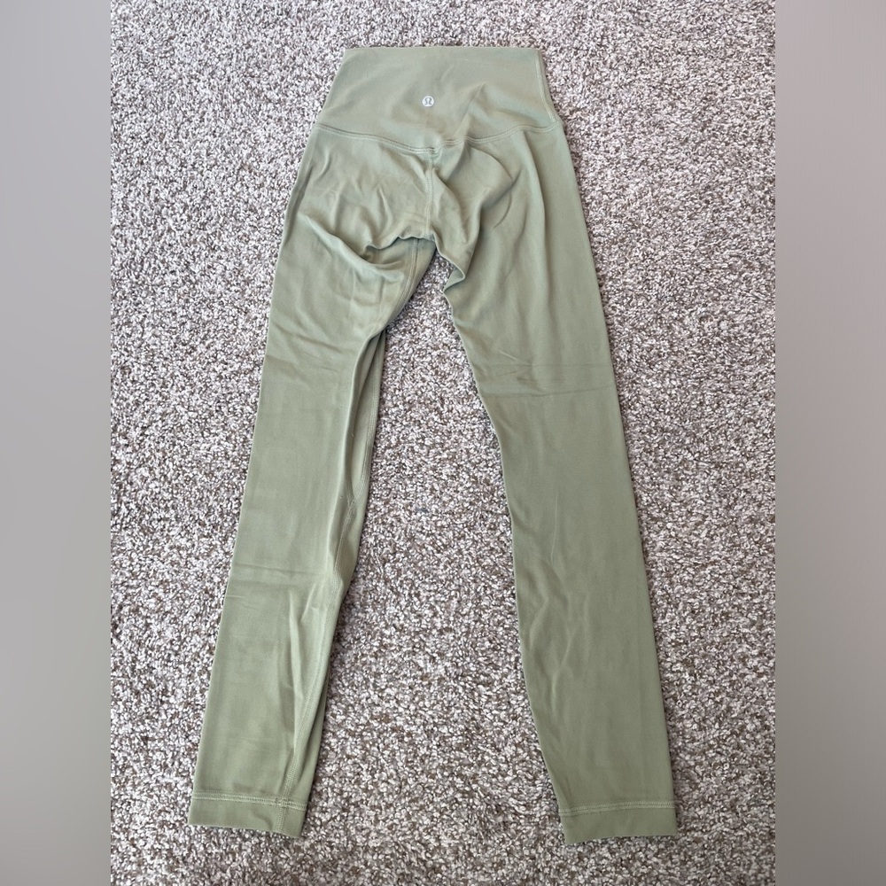 Lululemon Align‎ Super High-Rise Full Length Leggings Light Green Size 0